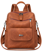 Women’s PU Leather Backpack – Stylish Casual Everyday Backpack