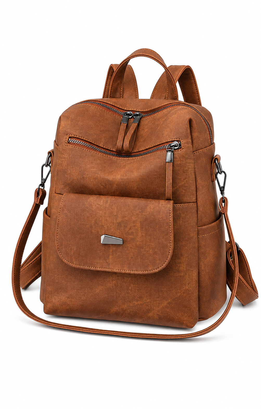 Women’s PU Leather Backpack – Stylish Casual Everyday Backpack