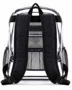 Clear Heavy-Duty Backpack for School & Travel – Large See-Through PVC Bookbag with Padded Straps
