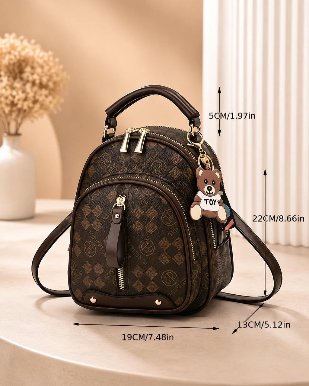 Women’s Small Fashion Backpack – Lightweight Casual Daypack for Work & Everyday Use