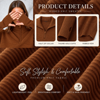 Women's Ribbed Knit Quarter-Zip Pullover Sweater